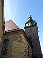 Evangelische Dorfkirche St. Germanus und Grabsteine