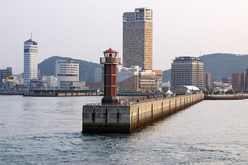 Tamamo Lighthouse in Takamatsu, Japan