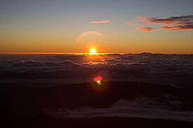 Sunrise from the top of Piton des Neiges.