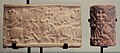 Susa III or Proto-Elamite cylinder seal 3150-2800 BC Louvre Museum Sb 6166.jpg