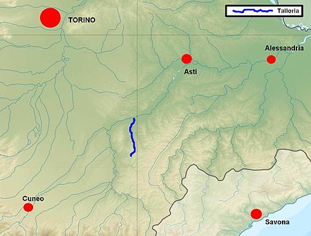 Talloria location map