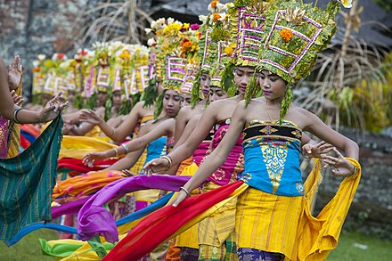 Rejang Dance in Bali.