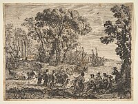 エッチング『エウロペの略奪』1634年