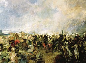 Zobrazení bitvy z 19. století
