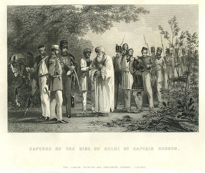 File:The capture of the king of delhi by Captain Hodson.jpg