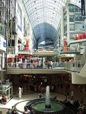 🔴 [4K] 🇨🇦 Exploring Dundas Square outside the Toronto Eaton