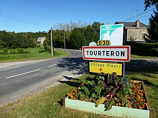 Tourteron (Ardennes) city limit sign.JPG