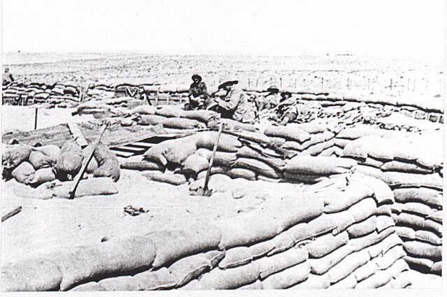 1st Regiment Scottish Horse constructing a redoubt at Duadar, Summer 1916