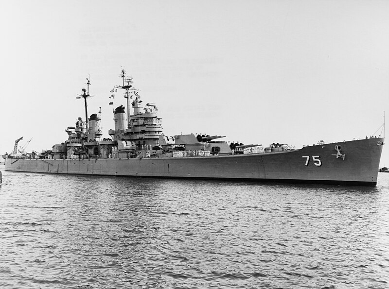 File:USS Helena (CA-75) in Apra Harbor, Guam, in December 1952 (NH 95821).jpg