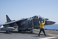 USS Wasp conducts flight operations. (29091917825).jpg