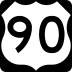 U.S. Highway 90 marker