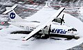 top view, snow, UTair