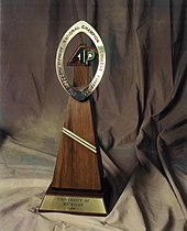 AP National Championship Trophy c. 1997 University of Michigan 1997 AP Trophy.jpg