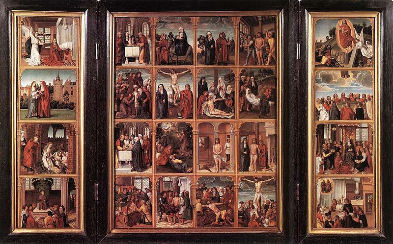 File:Unknown painter - Triptych with Scenes from the Life of Christ - WGA23605.jpg