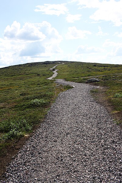 File:Vägen uppåt Dundret.jpg