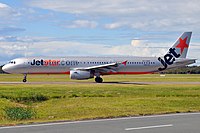 Airbus A321-231 Jetstar Airways w porcie lotniczym Brisbane