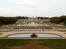 The Chateau de Vaux-le-Vicomte was used for Drax's chateau in the film. An extensive aerial view of the site was witnessed by helicopter in the early stages of the film by Bond and Dufour arriving. Vaux-le-Vicomte Panorama.jpg