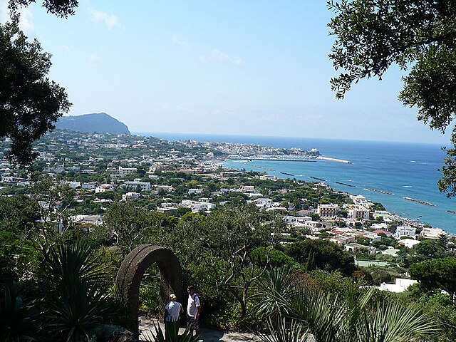 The view from the Waltons' house on Ischia