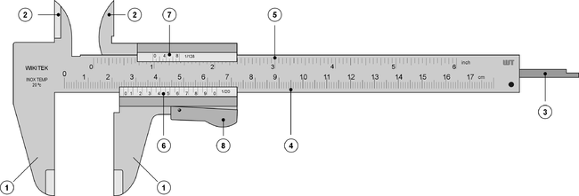 ZLKSKER 0-12 Inch / 300mm Micrometer Vernier Caliper, Stainless Steel  Precision Measuring Tool (Inch/Metric), Depth/Inside/Outside/Step  Measurement, 0.001