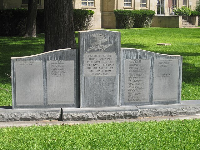 Veterans Memorial at Kimble County Courthouse