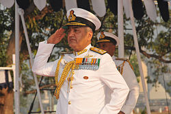 Vice Admiral Satish Soni taking the salute at the 2015 Republic Day Parade Vice Admiral Satish Soni taking the salute at the 2015 Republic Day Parade at ENC.JPG