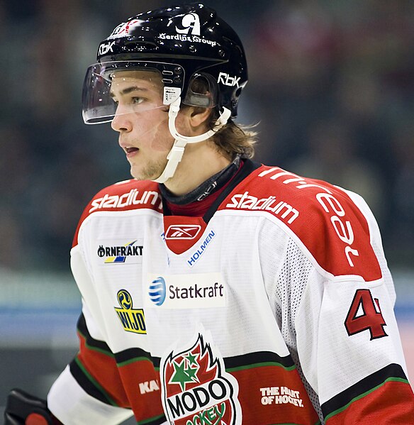 Victor Hedman was selected second overall by the Tampa Bay Lightning.