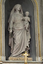Statue of Virgin Mary in the Chapel of the Virgin