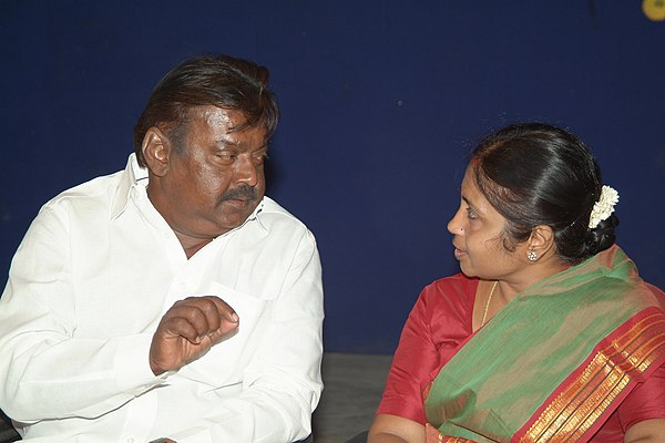 Vijayakanth at a function in 2007