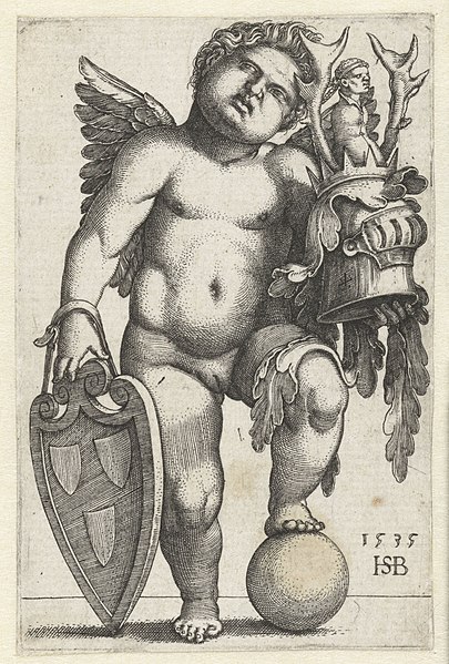 File:Vrouwelijke putto met wapen op een schild, RP-P-OB-10.939.jpg