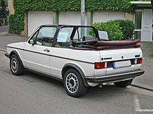 VW Golf I Cabriolet (rear view) Vw golf 1 cabrio h sst.jpg