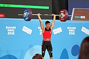 Deutsch: Gewichtheben bei den Olympischen Jugendspielen 2018; Tag 2, 10. Oktober 2018; Jungen 62 kg English: Weightlifting at the 2018 Summer Youth Olympics at 8 October 2018 – Boys' 62 kg