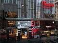 Facade of various shops facing Pitt Street Mall