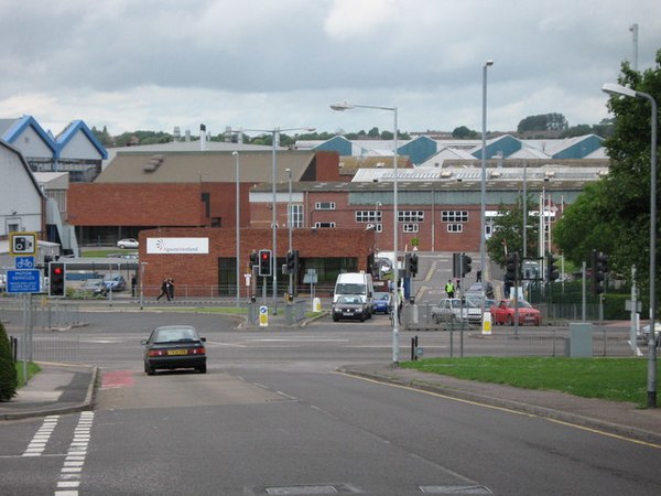 Entrance to AgustaWestland's works in Yeovil, England