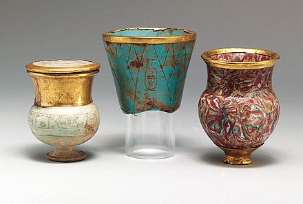 Ancient Egyptian glassware in the Metropolitan Museum of Art