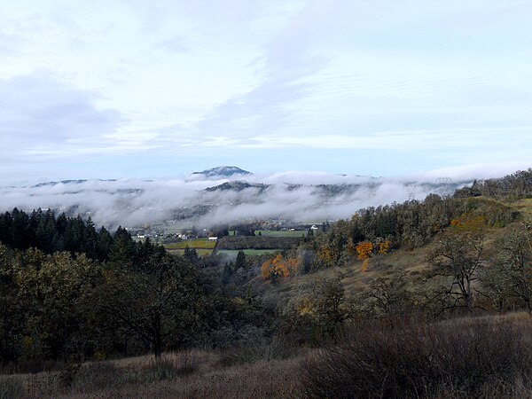 Light fog in the southern valley