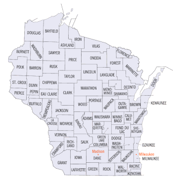 Wisconsin counties Wisconsin-counties-map.gif