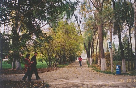 People's Park, the biggest park in downtown Xining