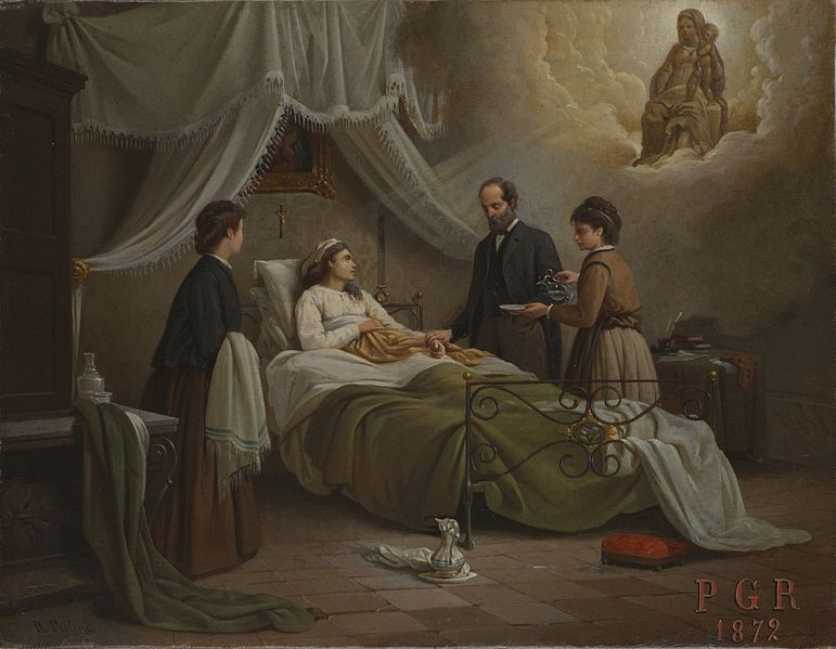 File:'A Woman in Bed in a Sick Room' Wellcome L0075284.jpg