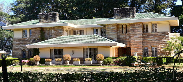 Walter Burley Griffin designed-home, Coppins, also called the Eric Pratten House.