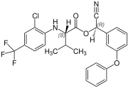 (S,R)-Fluvalinat Structural Formula V1.svg