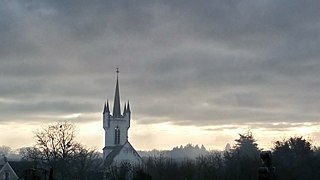 le clocher style "Suisse" de l'église