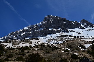 Χιονισμένο τοπίο στην Τύμφη