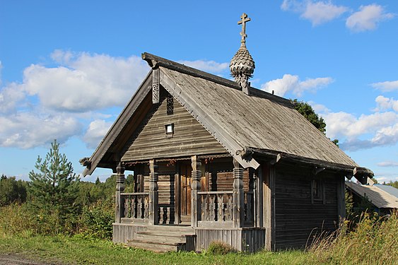 55. Придорожная часовня в деревне Задняя, Медвежьегорский район, Карелия Автор — Kate Mikheeva