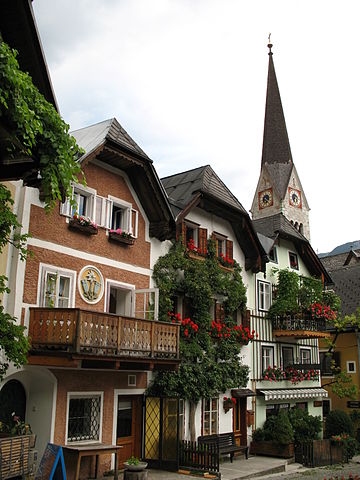 Рыночная площадь. Hallstätter Marktplatz. Hallstatt