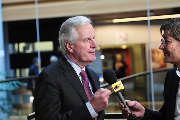Michel Barnier in the European Parliament in 2014