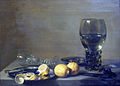 „Natiurmortas su Venecijos stiklo taure, vyno taure, peiliu, citrinomis ir alyvuogėmis“ (1629, Metropoliteno meno muziejus, Niujorkas)