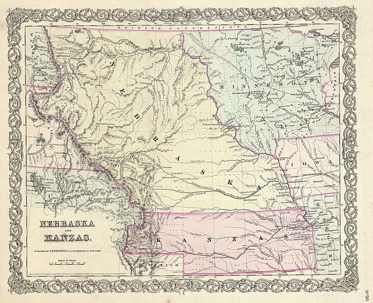 File:1855 Colton Map of Kansas and Nebraska (first edition) - Geographicus - NebraskaKansas-colton-1855.jpg