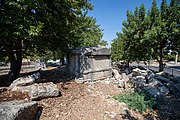 Fethiye ruined cemetery.Photograph taken in Fethiye in 2019 by John Lubbock.