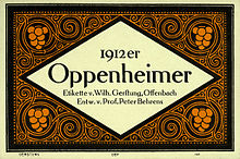 Historical wine label 1912er Oppenheimer.jpg