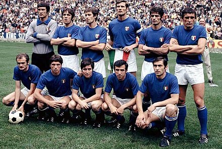 The Italy squad for the 1970 FIFA World Cup.